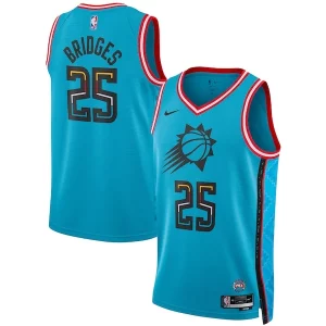 Carino Mikal Bridges Phoenix Suns Nike Unisex 2022/23 Swingman Jersey City Edition Turquoise