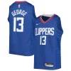 Carino Moderno Paul George LA Clippers Nike Youth 2021/22 Diamond Swingman Jersey Icon Edition Royal