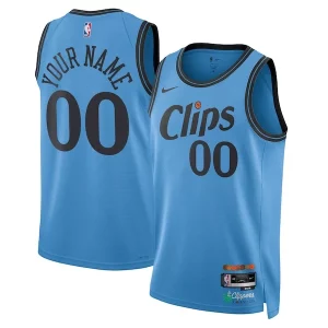 Carino Pratico LA Clippers Nike Unisex 2024/25 Custom Swingman Jersey City Edition Light Blue
