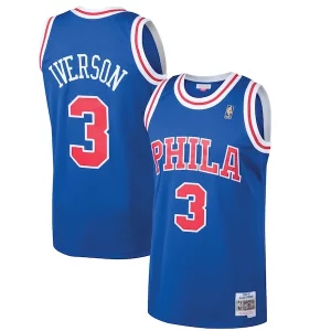 Carino Pratico Moderno Allen Iverson Philadelphia 76ers 1996/97 Hardwood Classics Swingman Jersey Royal