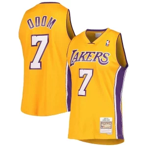 Carino Robusto Lamar Odom Los Angeles Lakers 2001/02 Hardwood Classics Swingman Jersey Gold
