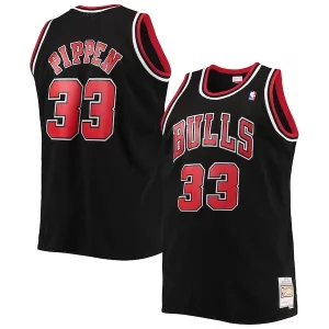 Carino Scottie Pippen Chicago Bulls Big & Tall Hardwood Classics Swingman Jersey Black/Red