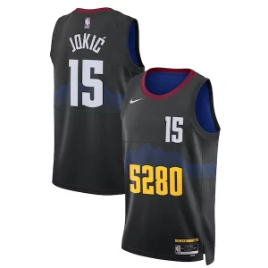 Carino Stupendo Nikola Jokic Denver Nuggets Nike Unisex 2023/24 Swingman Jersey Black City Edition