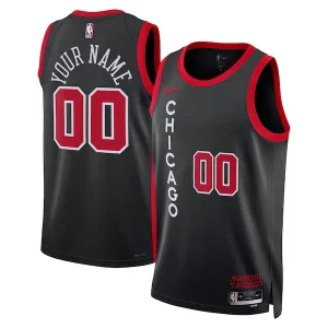 Carino Versatile Prestigioso Chicago Bulls Nike Unisex 2023/24 Custom Swingman Jersey Black City Edition