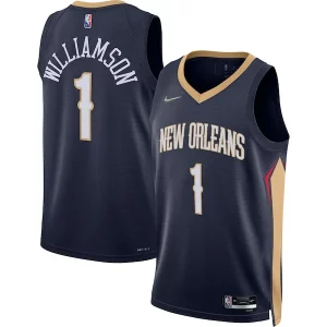 Carino Zion Williamson New Orleans Pelicans Nike 2021/22 Diamond Swingman Jersey Icon Edition Navy