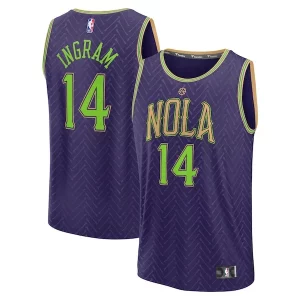 Classico Attraente Moderno Brandon Ingram New Orleans Pelicans 2024/25 Fast Break Player Jersey City Edition Purple