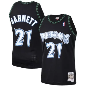 Classico Delizioso Pratico Kevin Garnett Minnesota Timberwolves Hardwood Classics Swingman Jersey Black/White