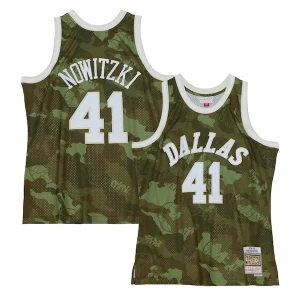 Classico Incantevole Dirk Nowitzki Dallas Mavericks Hardwood Classics 1998/99 Ghost Green Swingman Jersey Camo