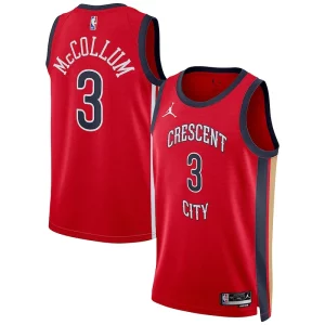 Sofisticato Raffinato CJ McCollum New Orleans Pelicans Jordan Brand Unisex Swingman Jersey Statement Edition Red