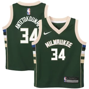 Classico Sofisticato Attraente Giannis Antetokounmpo Milwaukee Bucks Nike Preschool Swingman Player Jersey Icon Edition Hunter Green