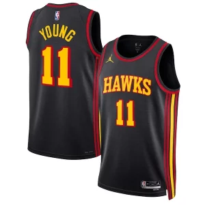 Classico Trae Young Atlanta Hawks Jordan Brand Unisex Swingman Jersey Statement Edition Black