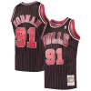 Comodo Accattivante Dennis Rodman Chicago Bulls Hardwood Classics Swingman Jersey Black