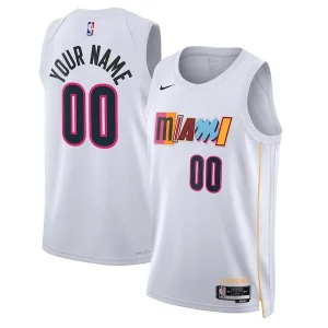 Comodo Eccezionale Prestigioso Miami Heat Nike Unisex 2022/23 Swingman Custom Jersey City Edition White