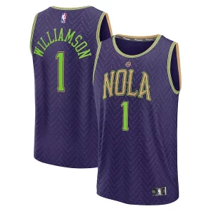 Elegante Moderno Zion Williamson New Orleans Pelicans 2024/25 Fast Break Player Jersey City Edition Purple