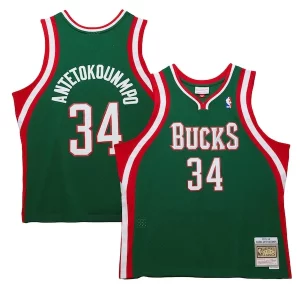 Comodo Giannis Antetokounmpo Milwaukee Bucks 2013/14 Hardwood Classics Swingman Jersey Hunter Green