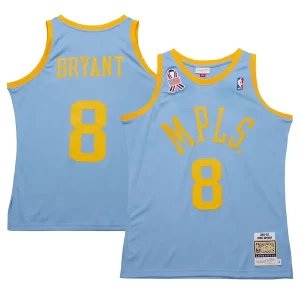 Comodo Incantevole Men's Los Angeles Lakers Kobe Bryant Powder Blue 2001/02 Hardwood Classics Authentic Player Jersey