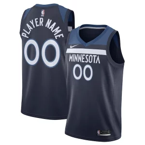 Comodo Minnesota Timberwolves Nike Swingman Custom Jersey Navy Icon Edition