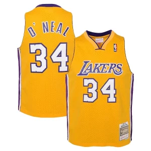 Comodo Moderno Sofisticato Shaquille O'Neal Los Angeles Lakers Youth 1999/00 Hardwood Classics Swingman Jersey Gold