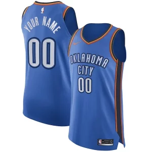 Comodo Oklahoma City Thunder Nike Authentic Custom Jersey Blue Icon Edition