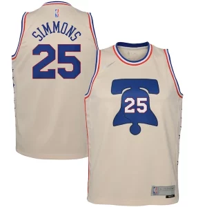 Comodo Robusto Fantastico Ben Simmons Philadelphia 76ers Nike Youth 2020/21 Swingman Player Jersey Cream Earned Edition