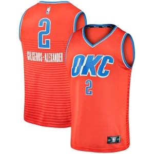 Comodo Shai Gilgeous Alexander Oklahoma City Thunder Fast Break Team Replica Jersey Statement Edition Orange