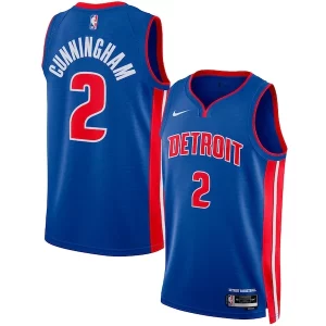Comodo Versatile Cade Cunningham Detroit Pistons Nike Unisex Swingman Jersey Icon Edition Blue/White