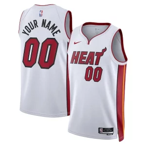 Cool Bellissimo Miami Heat Nike Unisex Swingman Custom Jersey White Association Edition