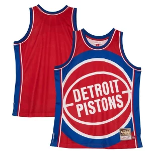 Cool Comodo Detroit Pistons Hardwood Classics Blown Out Fashion Jersey Red