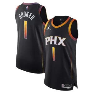 Cool Devin Booker Phoenix Suns Jordan Brand Authentic Player Jersey Statement Edition Black