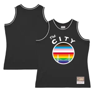 Cool Duraturo Ottimo Golden State Warriors Hardwood Classic Pride Jersey Black