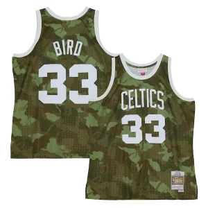 Cool Fascinante Incantevole Larry Bird Boston Celtics Hardwood Classics 1985/86 Ghost Green Swingman Jersey Camo
