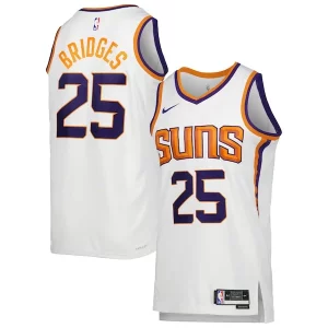Cool Meraviglioso Mikal Bridges Phoenix Suns Nike Unisex Swingman Jersey Association Edition White/Purple