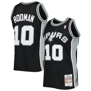 Cool Pratico Dennis Rodman San Antonio Spurs 2001/02 Hardwood Classics Swingman Jersey Black