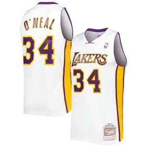 Cool Pratico Trendy Shaquille O'Neal Los Angeles Lakers 2001/02 Hardwood Classics Swingman Jersey White