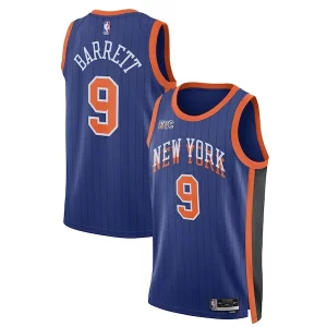 Cool RJ Barrett New York Knicks Nike Unisex 2023/24 Swingman Jersey Blue City Edition