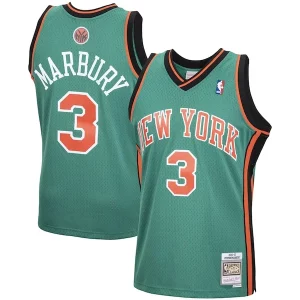 Cool Resistente Stephon Marbury New York Knicks 2001/02 Hardwood Classics Swingman Jersey Green