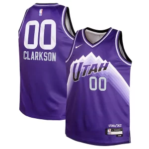 Cool Robusto Jordan Clarkson Utah Jazz Nike Youth Swingman Replica Jersey City Edition Purple