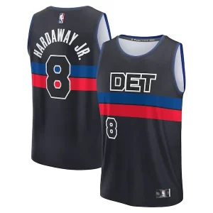 Cool Tim Hardaway Jr. Detroit Pistons Fast Break Player Jersey Statement Edition Black
