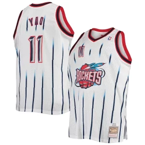 Cool Yao Ming Houston Rockets 2002/03 Big & Tall Hardwood Classics Swingman Jersey White