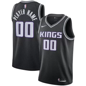 Delizioso Accattivante Trendy Sacramento Kings Nike Swingman Custom Jersey Black Statement Edition