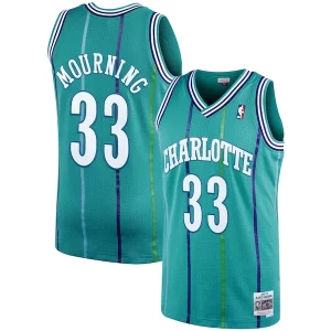 Delizioso Alonzo Mourning Charlotte Hornets 1992/93 Hardwood Classics Swingman Jersey Teal