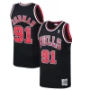 Delizioso Attraente Dennis Rodman Chicago Bulls 1997/98 Hardwood Classics Swingman Jersey Black