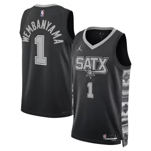 Delizioso Cool Victor Wembanyama San Antonio Spurs Jordan Brand Unisex Swingman Jersey Statement Edition Black