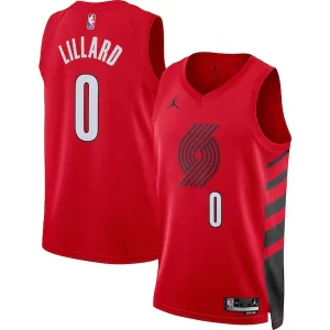 Delizioso Damian Lillard Portland Trail Blazers Jordan Brand Unisex Swingman Jersey Statement Edition Red