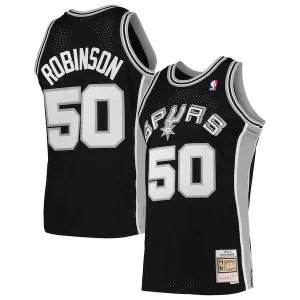 Delizioso David Robinson San Antonio Spurs 1991/92 Hardwood Classics Swingman Jersey Black