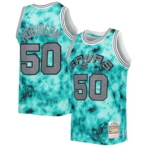 Delizioso David Robinson San Antonio Spurs 1998/99 Galaxy Swingman Jersey Teal