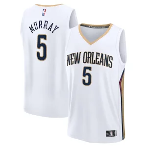Fascinante Dejounte Murray New Orleans Pelicans Fast Break Replica Player Jersey Association Edition White