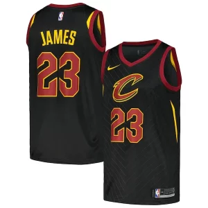 Delizioso Eccezionale Splendido LeBron James Cleveland Cavaliers Nike Swingman Player Jersey Statement Edition Black