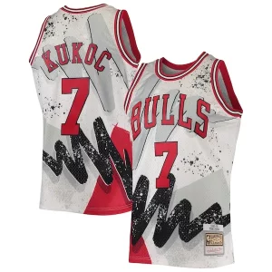 Delizioso Incantevole Trendy Toni Kukoc Chicago Bulls Hardwood Classics 1995/96 Hyper Hoops Swingman Jersey White