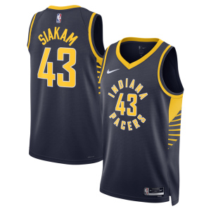 Delizioso Sofisticato Classico Pascal Siakam Indiana Pacers Nike Unisex Swingman Jersey Icon Edition Navy
